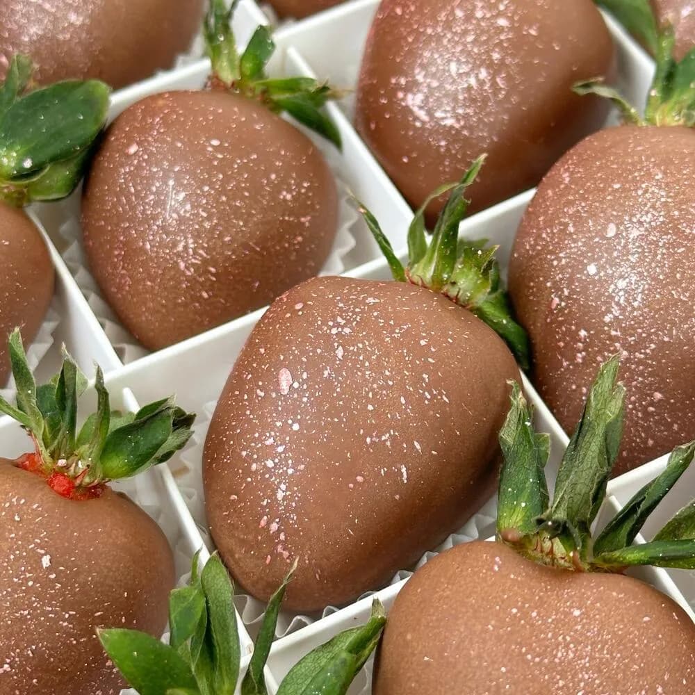 Комбо из 9 кустовых роз и клубники в двойном шоколаде «Жизель», фото 2